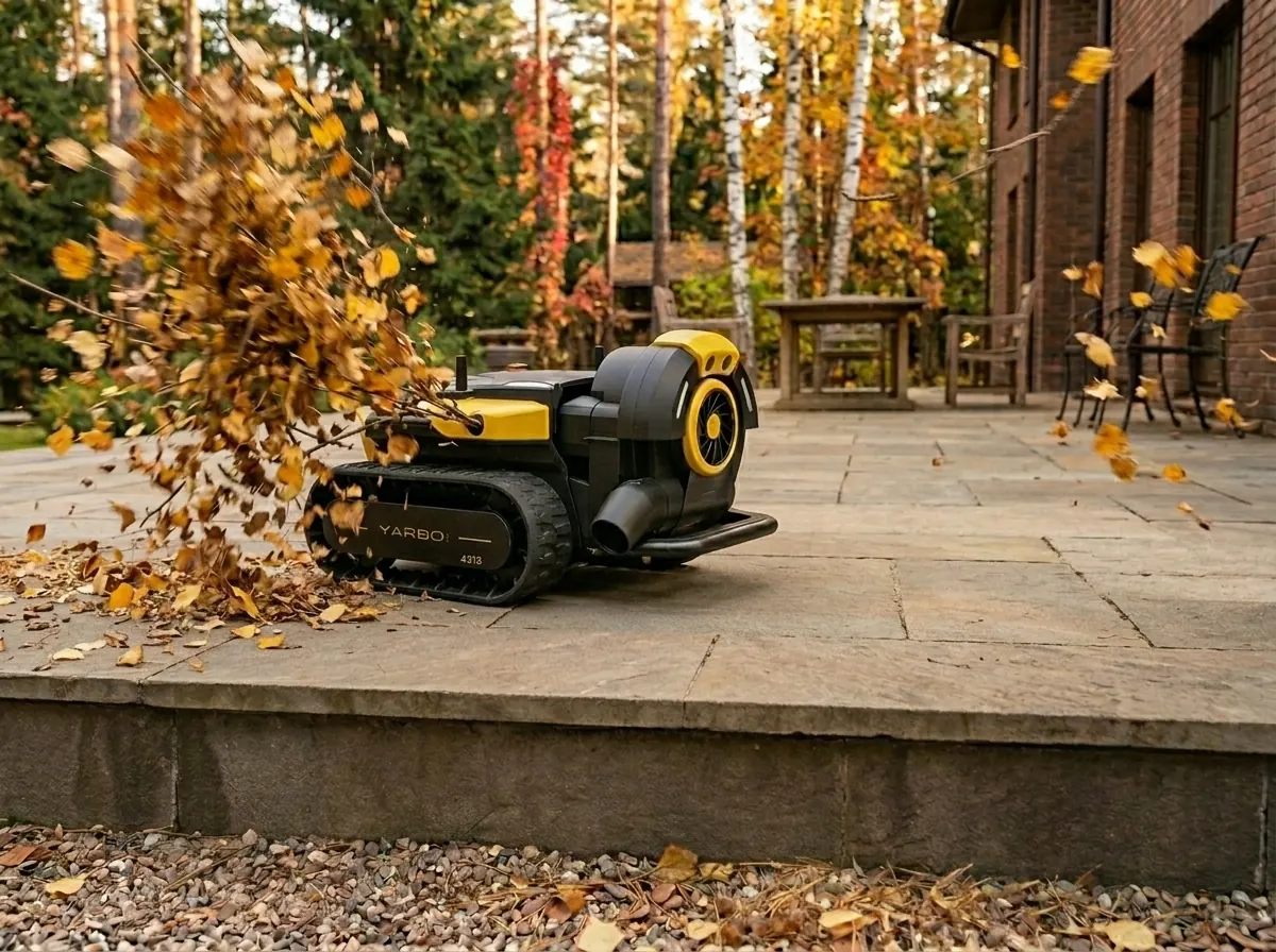 Yarbo Air Blower убирает сухую и мокрую листву, хвою, мелкие ветки и пыль