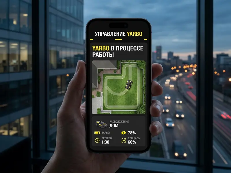 Можно ли управлять роботом-газонокосилкой Yarbo со смартфона удалённо?