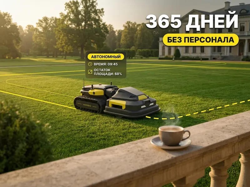 Территория поместья в идеальном состоянии — Yarbo работает автономно