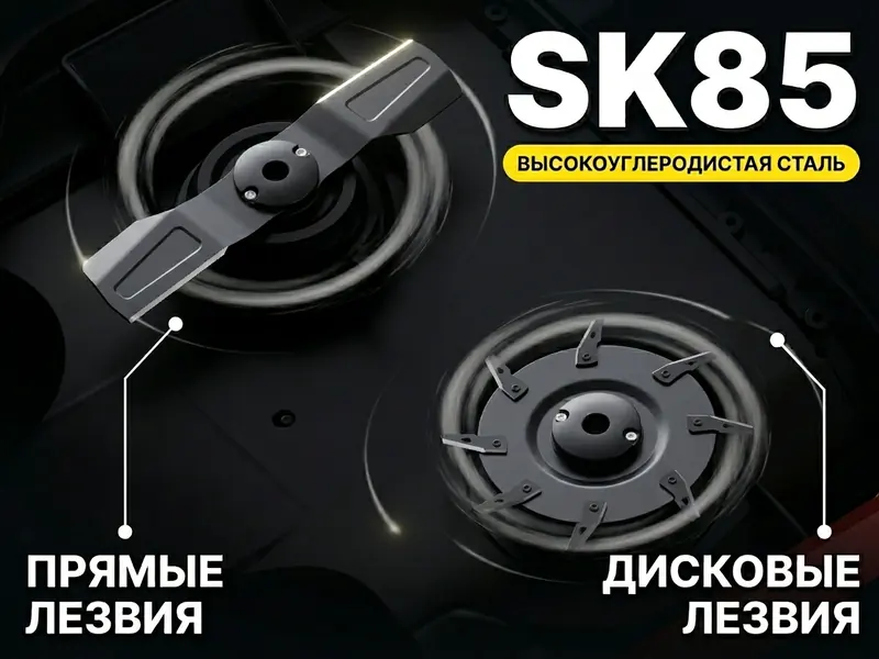 Прямые лезвия SK85 из высокоуглеродистой стали для Yarbo Mower Pro