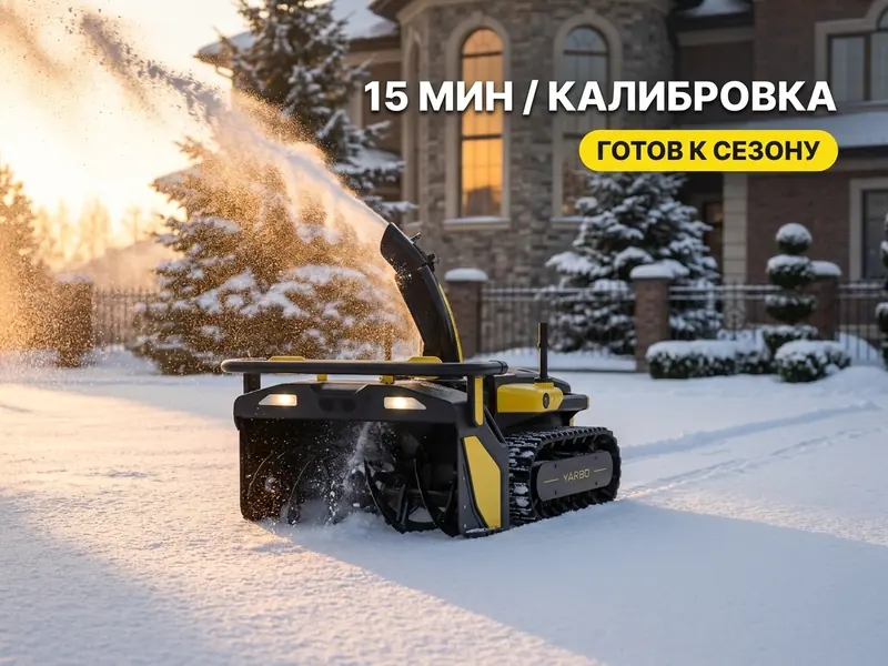 Первый тестовый запуск Yarbo Snow Blower — калибровка маршрута и навигации