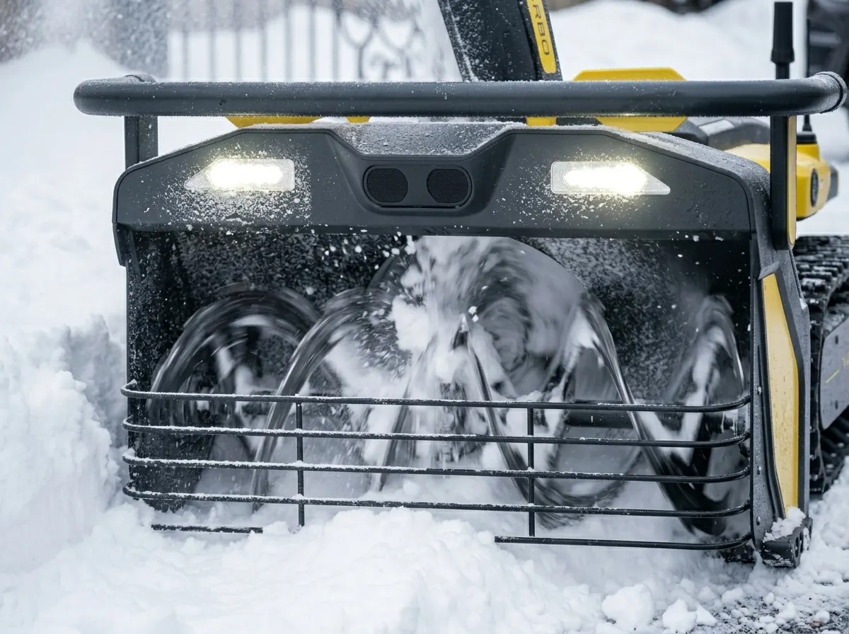 Двухступенчатый шнек Yarbo Snow Blower S1 с шириной захвата 61 сантиметр