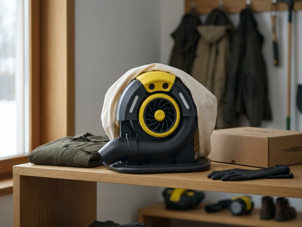 Зимнее хранение модуля Yarbo Blower в сухом помещении