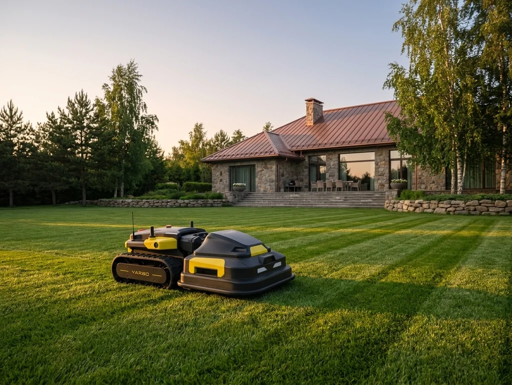 Yarbo Core с модулем Lawn Mower — автономное кошение газона летом